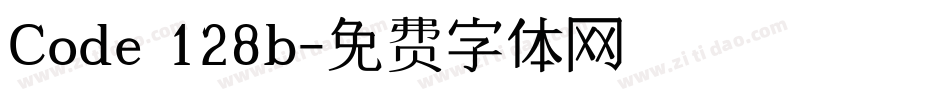Code 128b字体转换